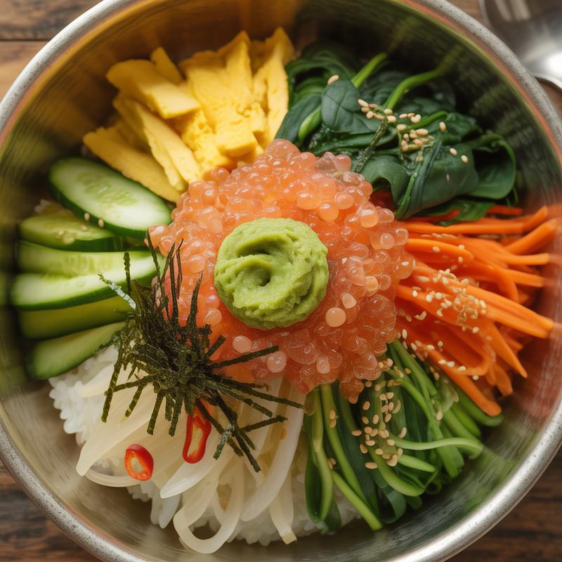 고추냉이 명란 비빔밥
