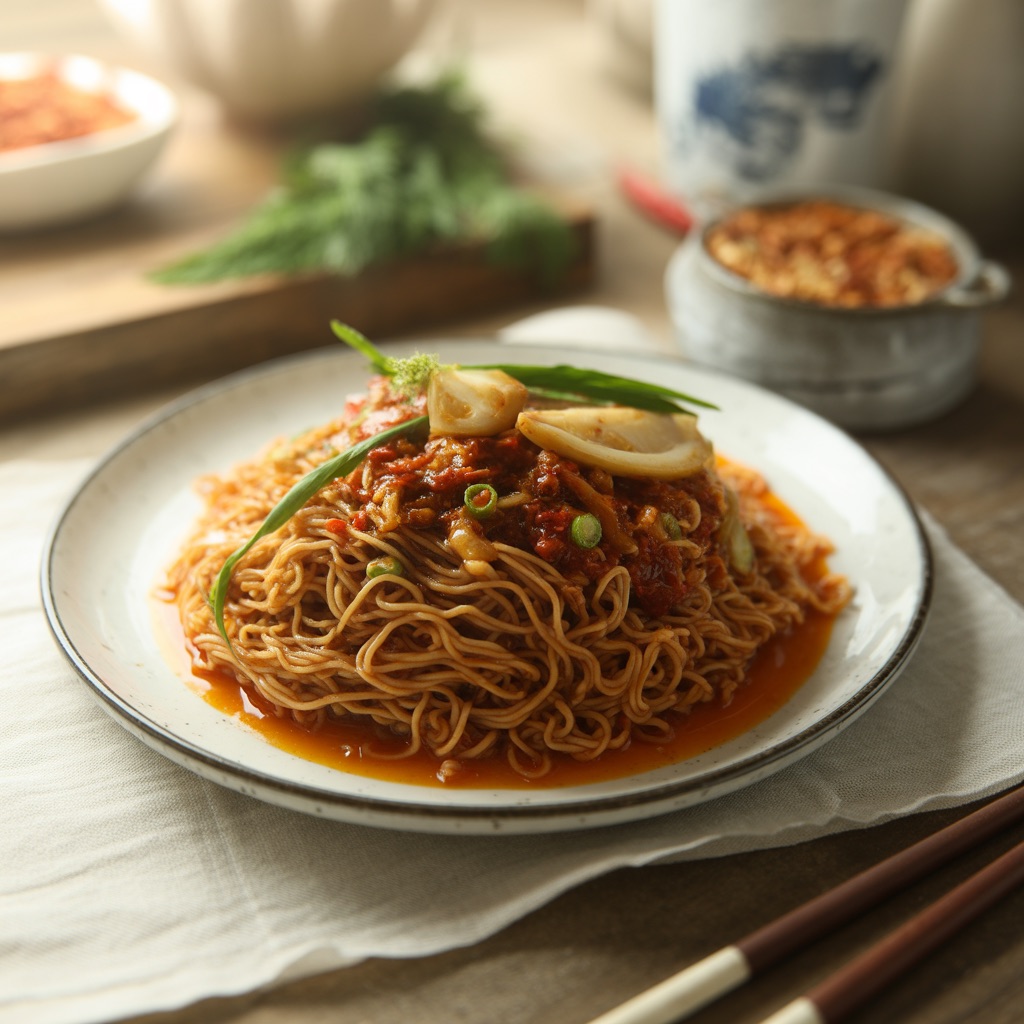 흑초 중화비빔면
