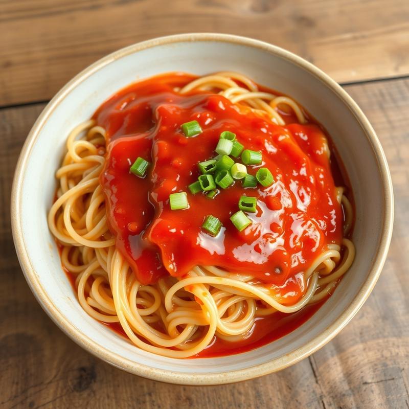 숙주 돼지고기 볶음면