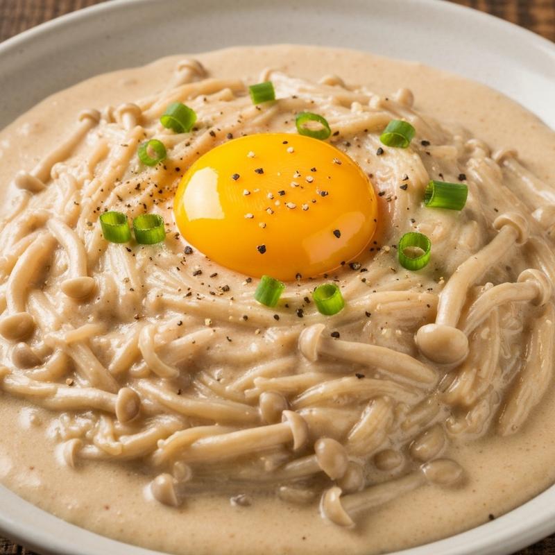 팽이버섯 크림 리조또