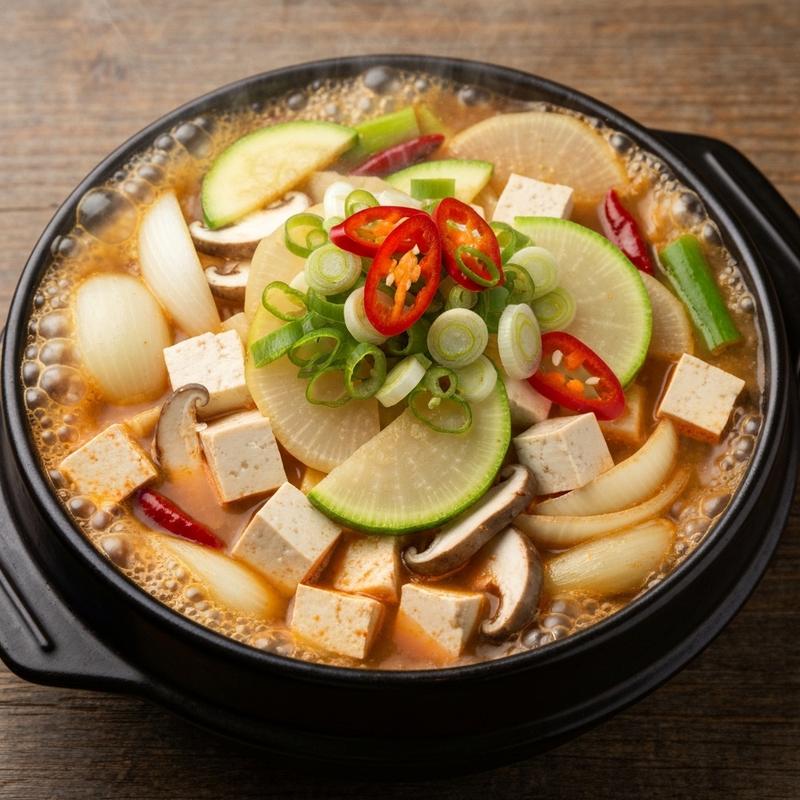 무우 된장찌개