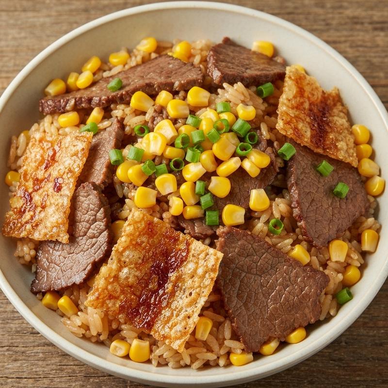 우삼겹 버터 옥수수 볶음밥