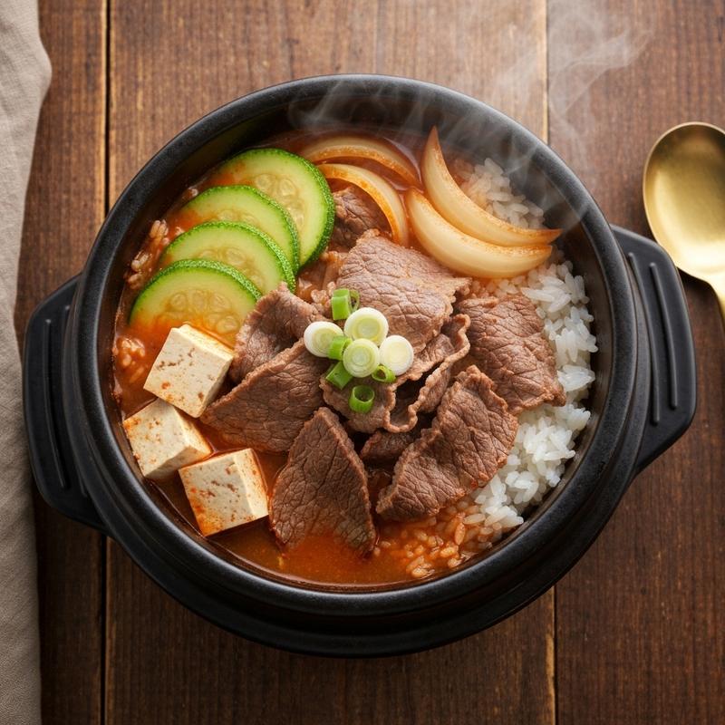 차돌 된장술밥