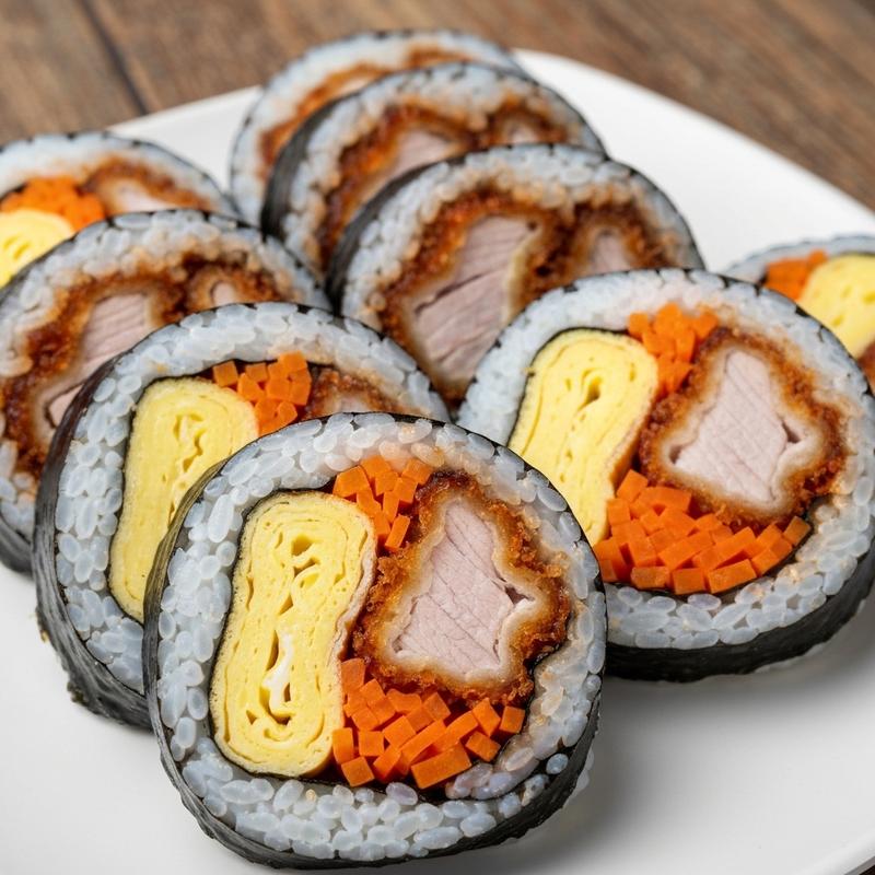 두툼한 돈까스 김밥