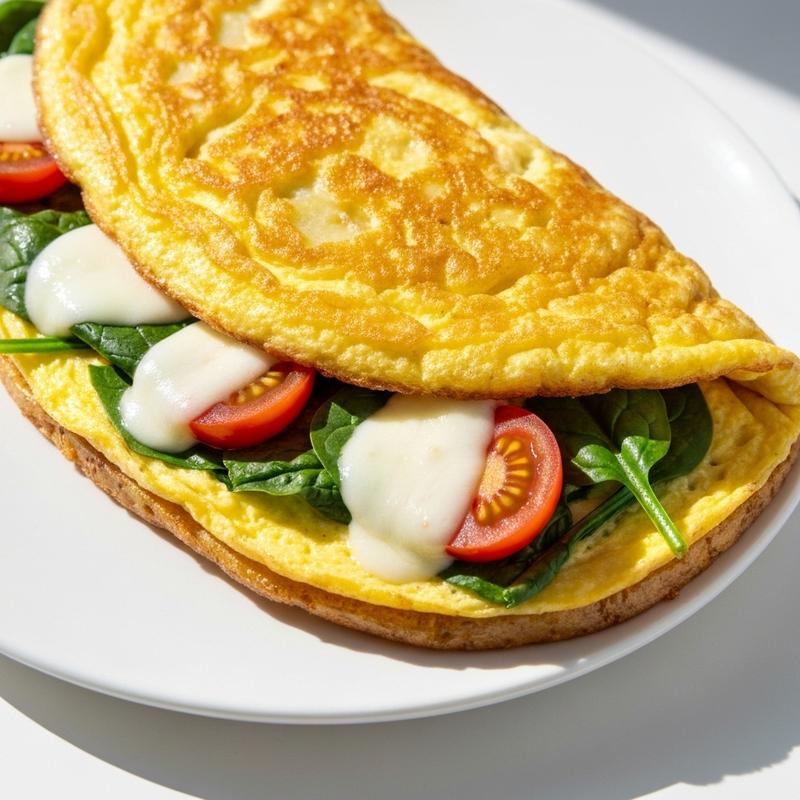 시금치 토마토 감자 치즈 오믈렛