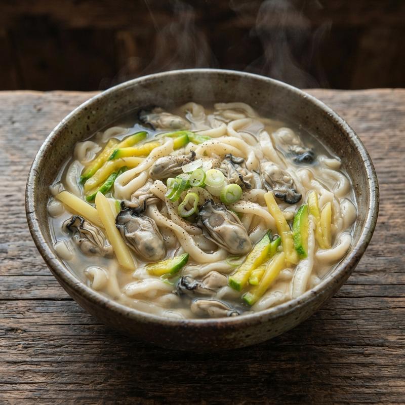 굴 칼국수