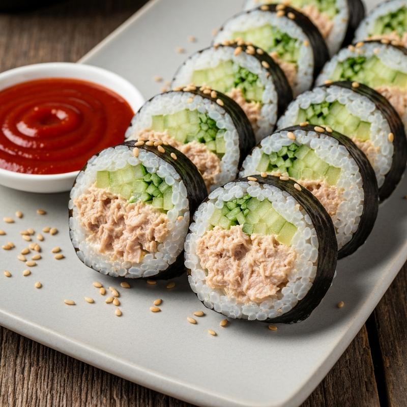 여름 참치오이김밥