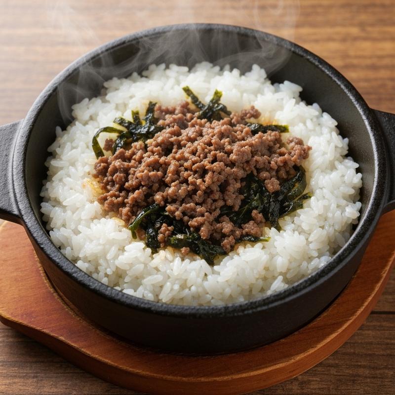 소고기미역솥밥