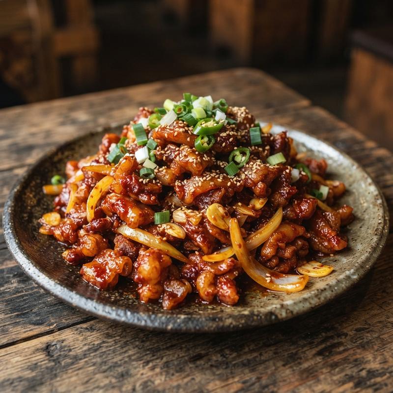 매콤 오돌뼈 볶음