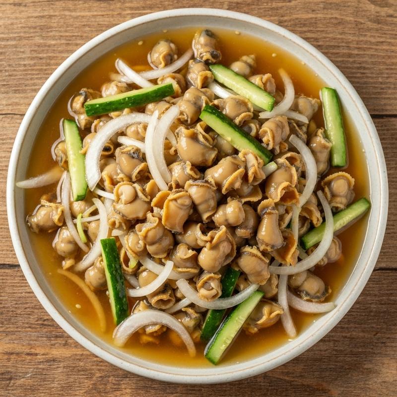겨자 파채 골뱅이무침