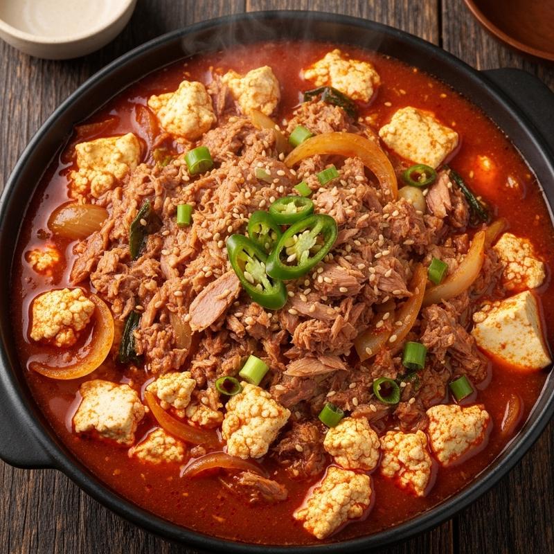 참치순두부조림