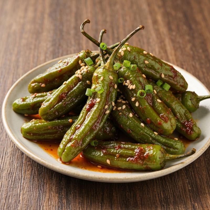 전자레인지 꽈리고추무침