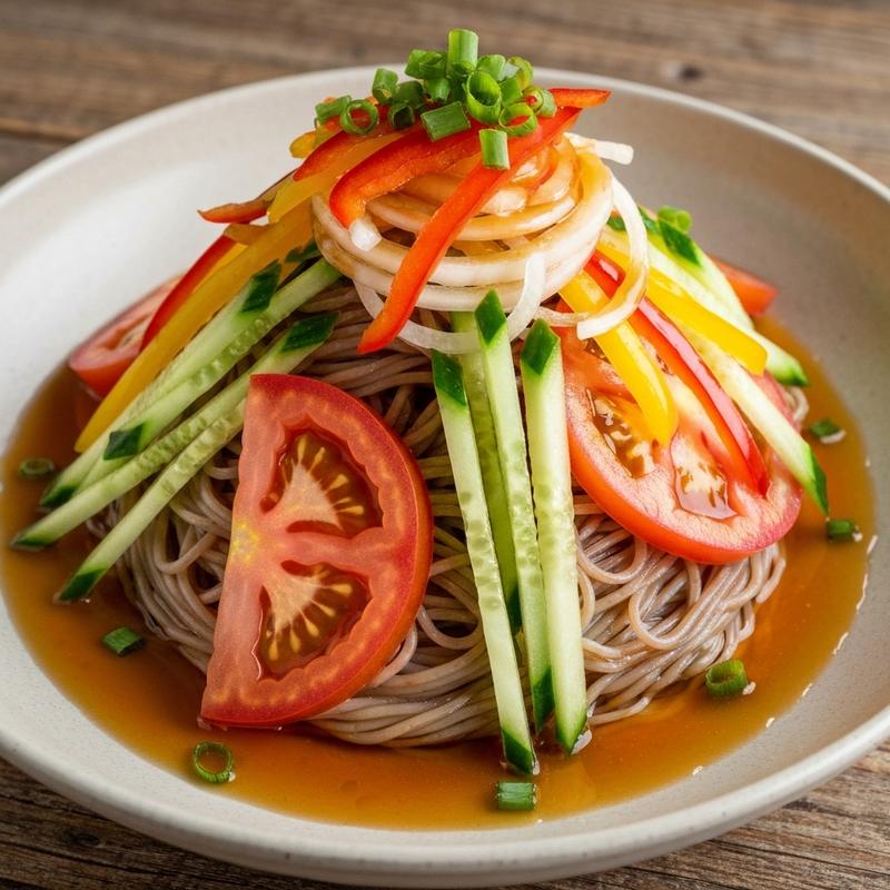 발사믹 채소 메밀국수