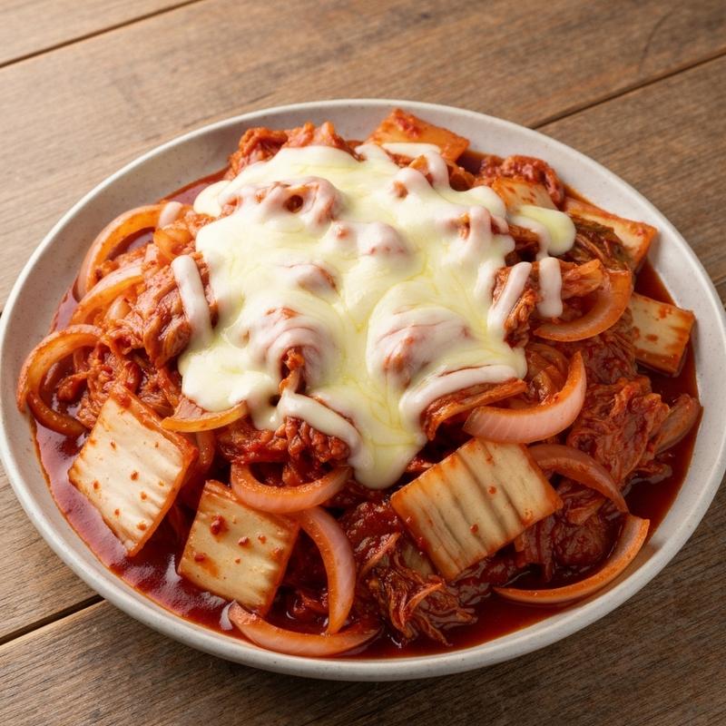 김치 치즈 케첩볶음
