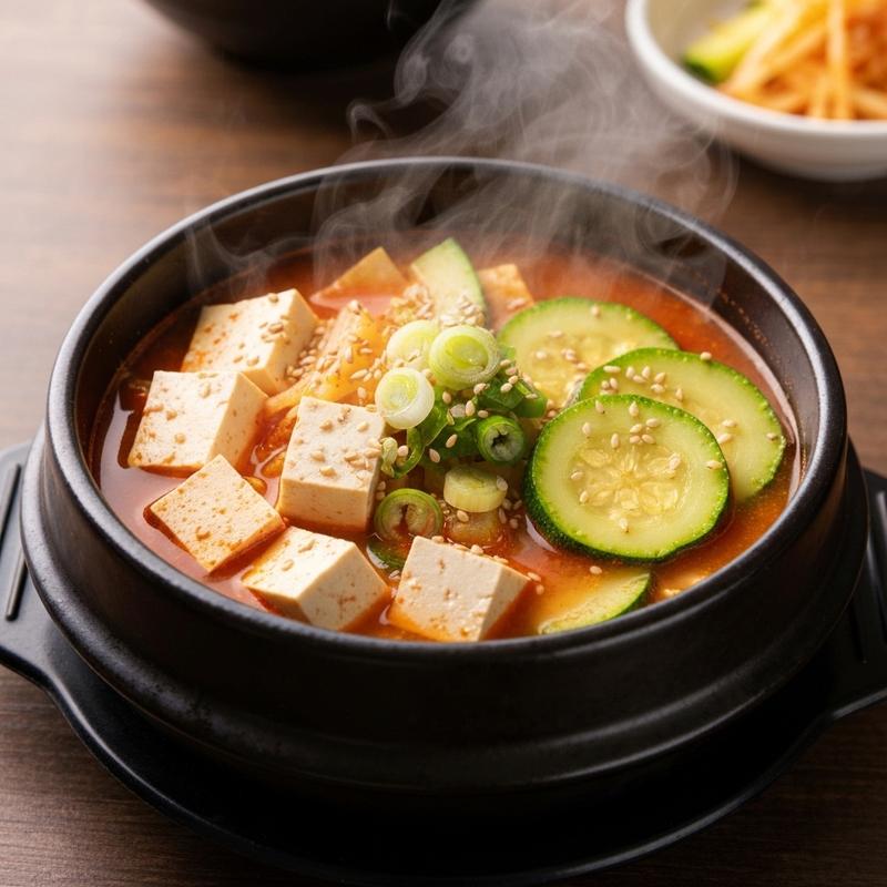 애호박 두부 된장국