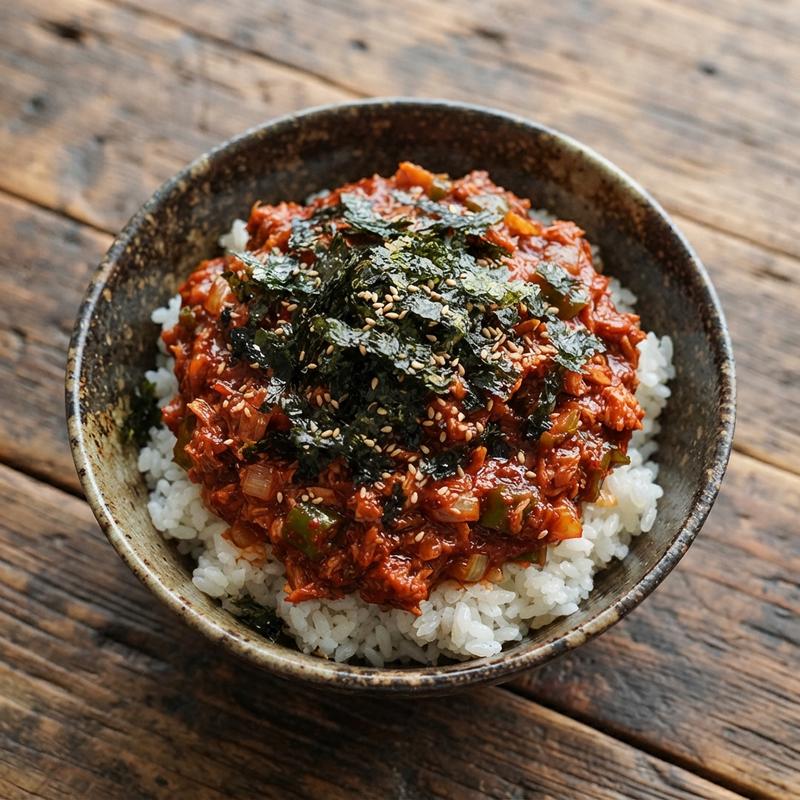 매콤 참치맛나니 덮밥