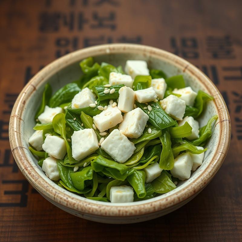 쑥갓 두부무침