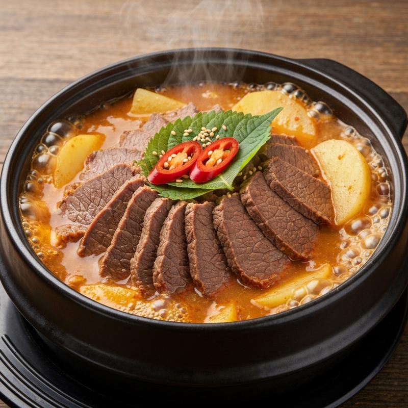 우삼겹 감자탕