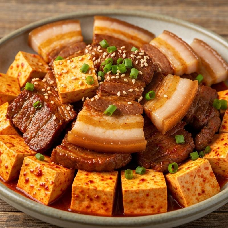 삼겹살 두부조림