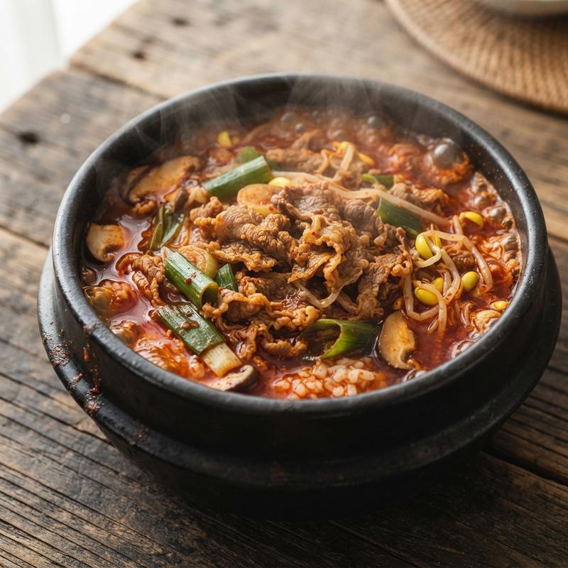 우삼겹 사골국밥