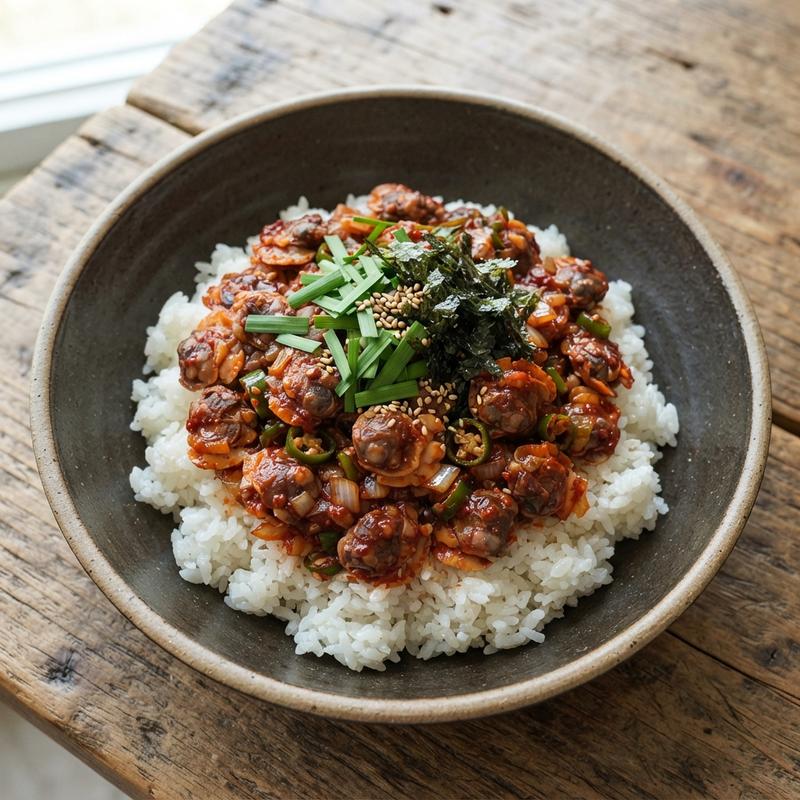 매콤 꼬막 비빔밥