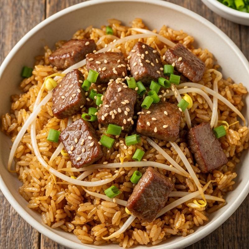 소고기 콩나물볶음밥
