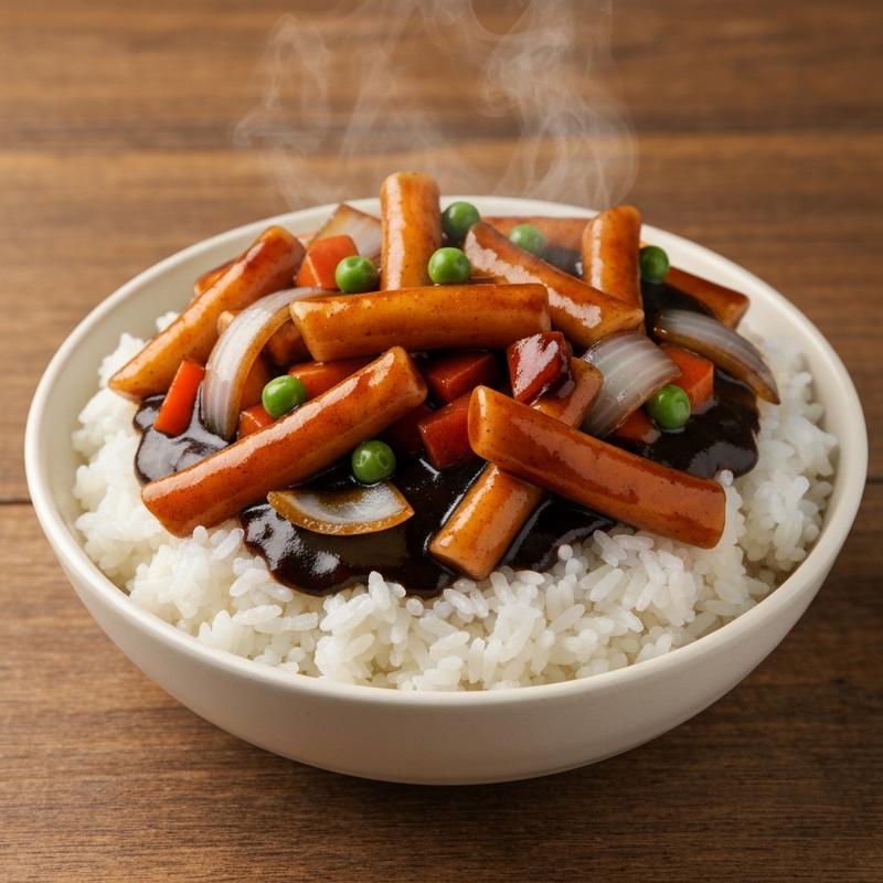 짜장 떡볶이