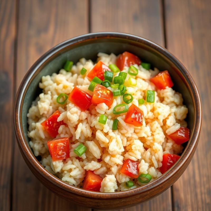 토마토 마늘 볶음밥