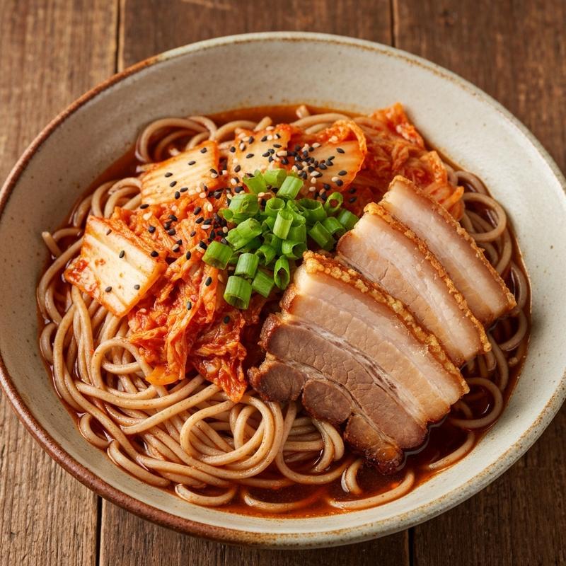 삼겹살 김치 마제소바
