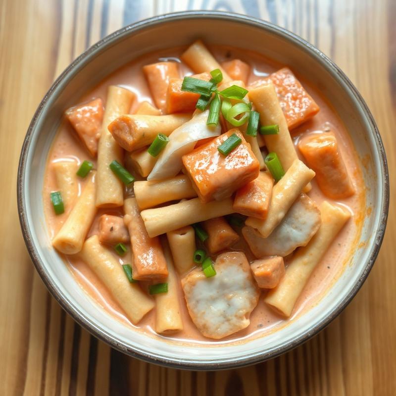 크림 떡볶이