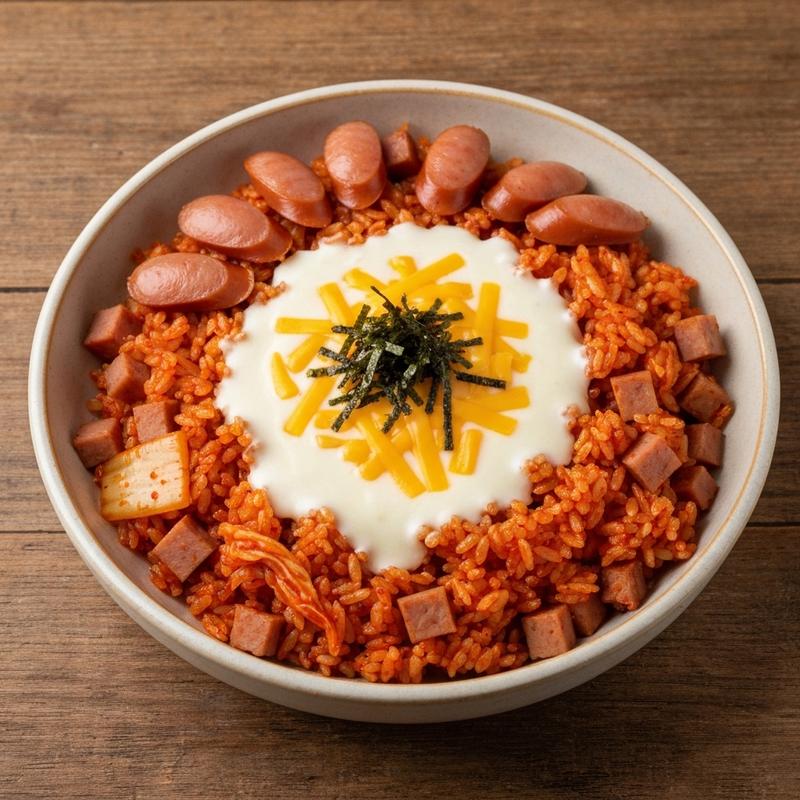 크림 김치볶음밥