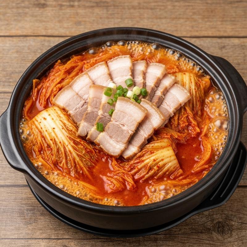 7분 김치찌개