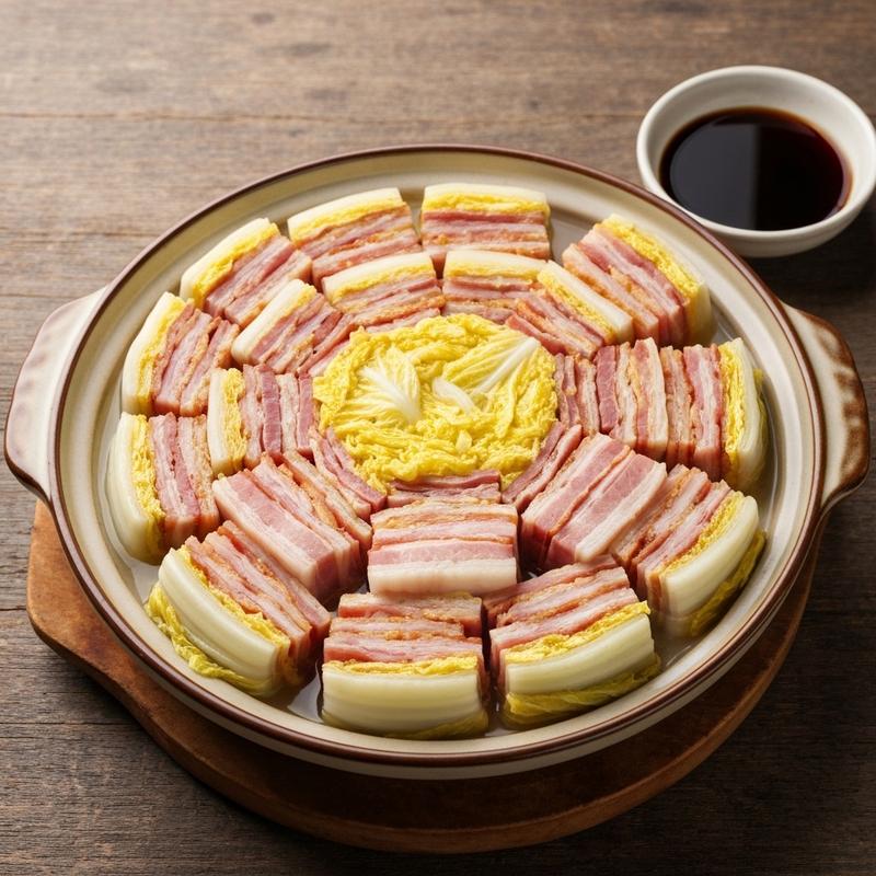 베이컨 알배추 술찜