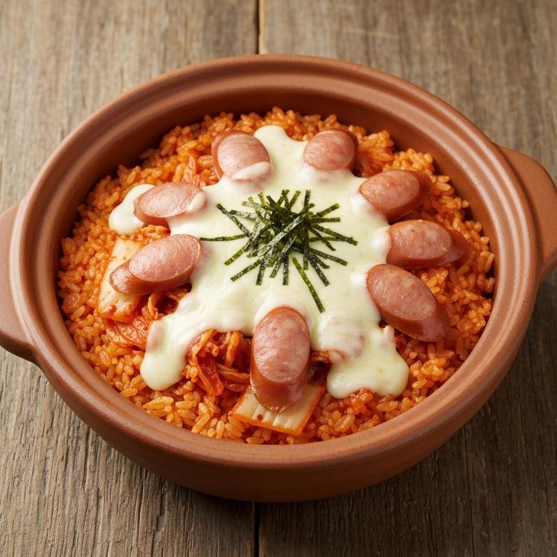김치 소세지 토마토솥밥
