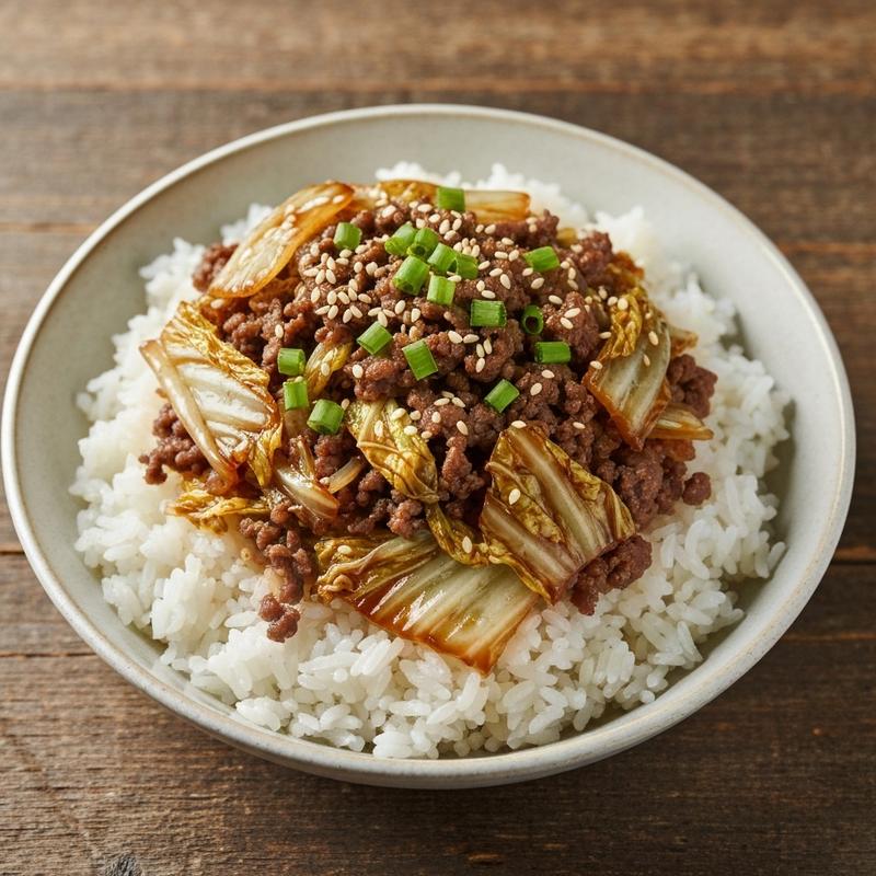 소고기 알배추덮밥