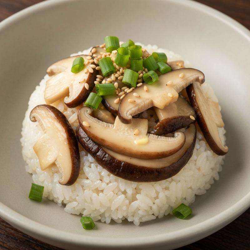 버터 버섯밥
