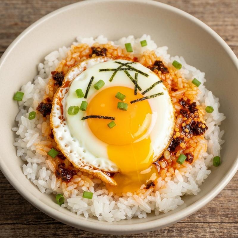 라유 계란밥