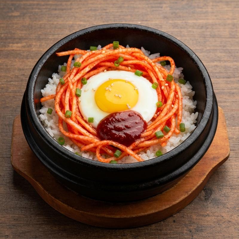 무생채 비빔밥
