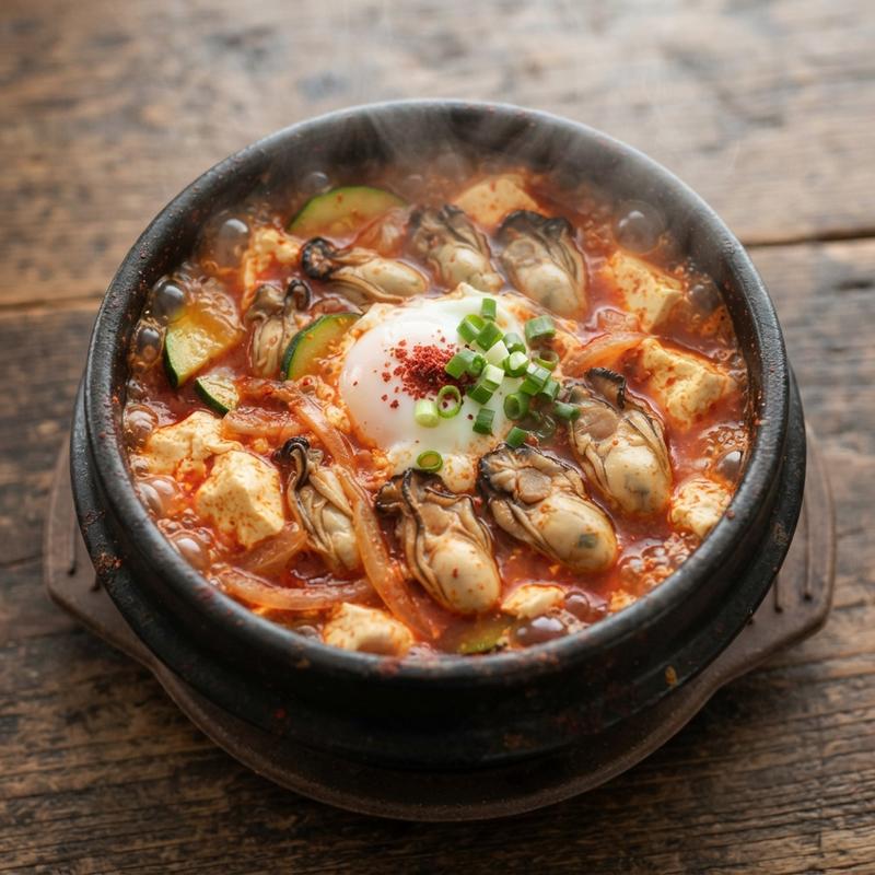 굴 순두부찌개