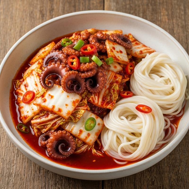 낙지 알배추 초무침