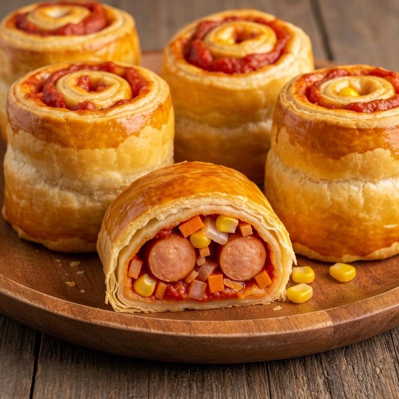 토마토 소시지 패스츄리롤