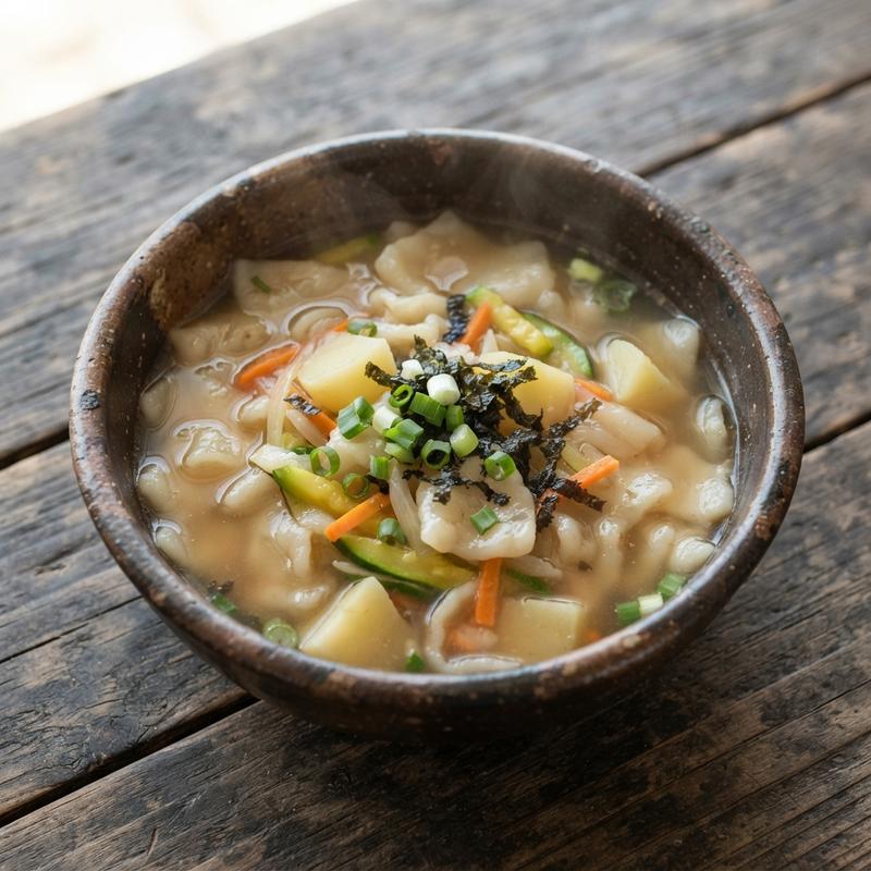 감자수제비