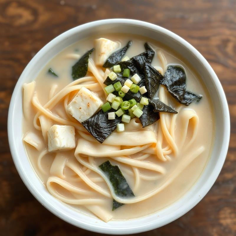들깨 미역 두부면 칼국수