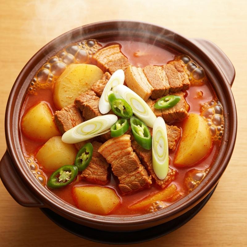 돼지고기 감자짜글이