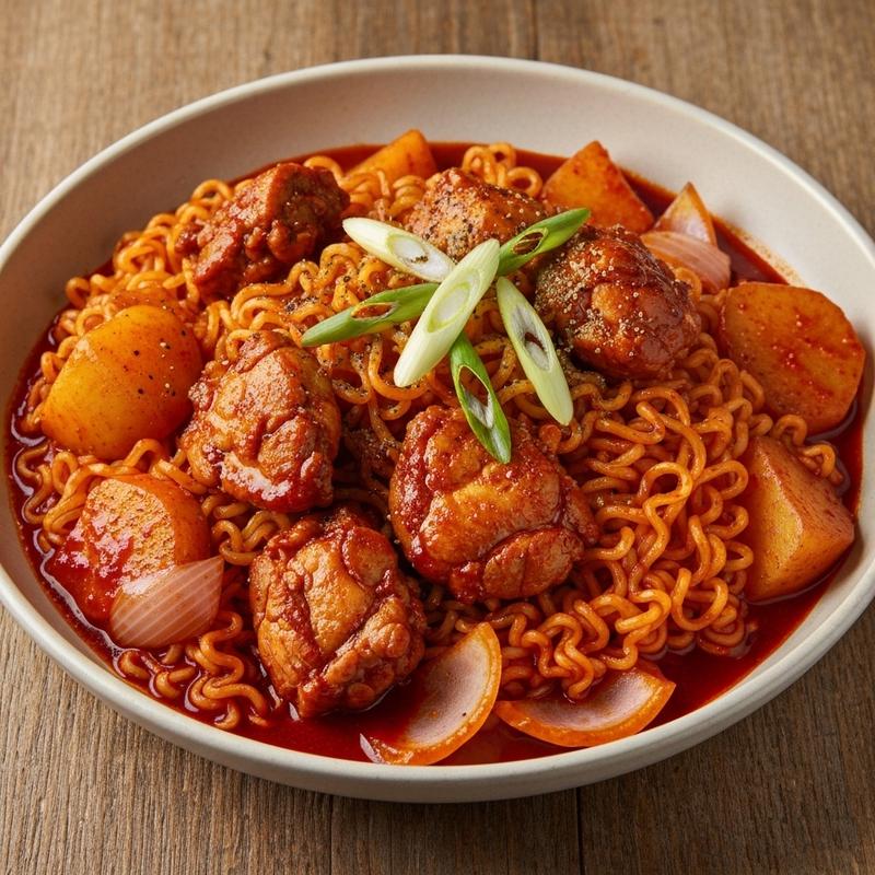 불닭볶음탕면 닭볶음탕