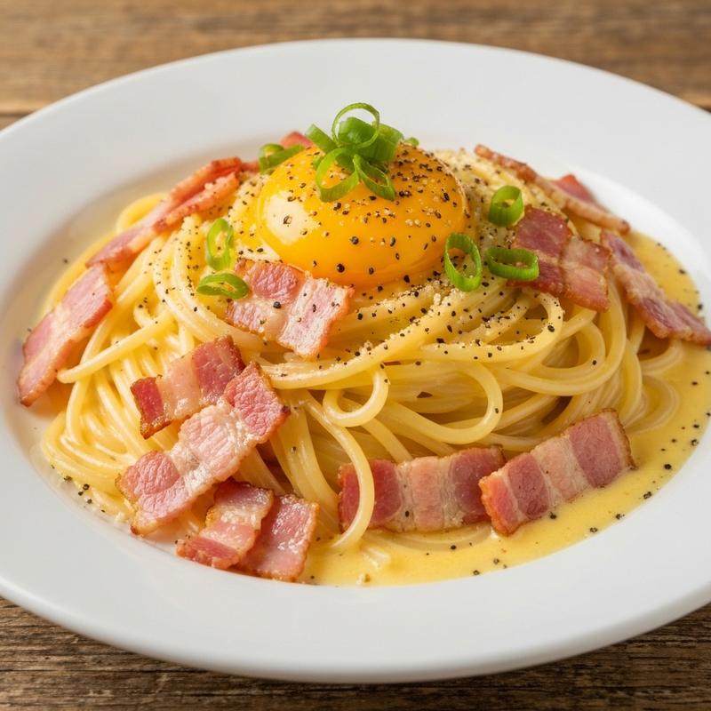 노른자 베이컨 까르보나라