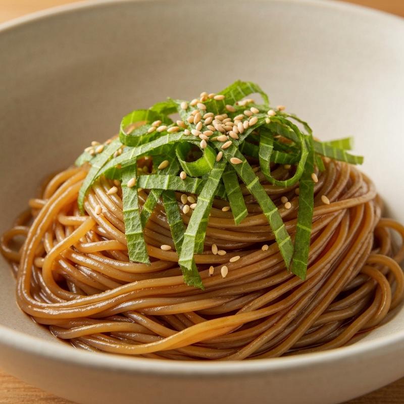 들기름 깻잎국수