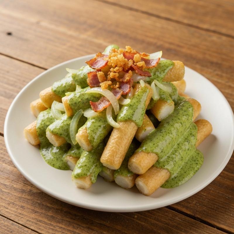 바질크림 떡볶이
