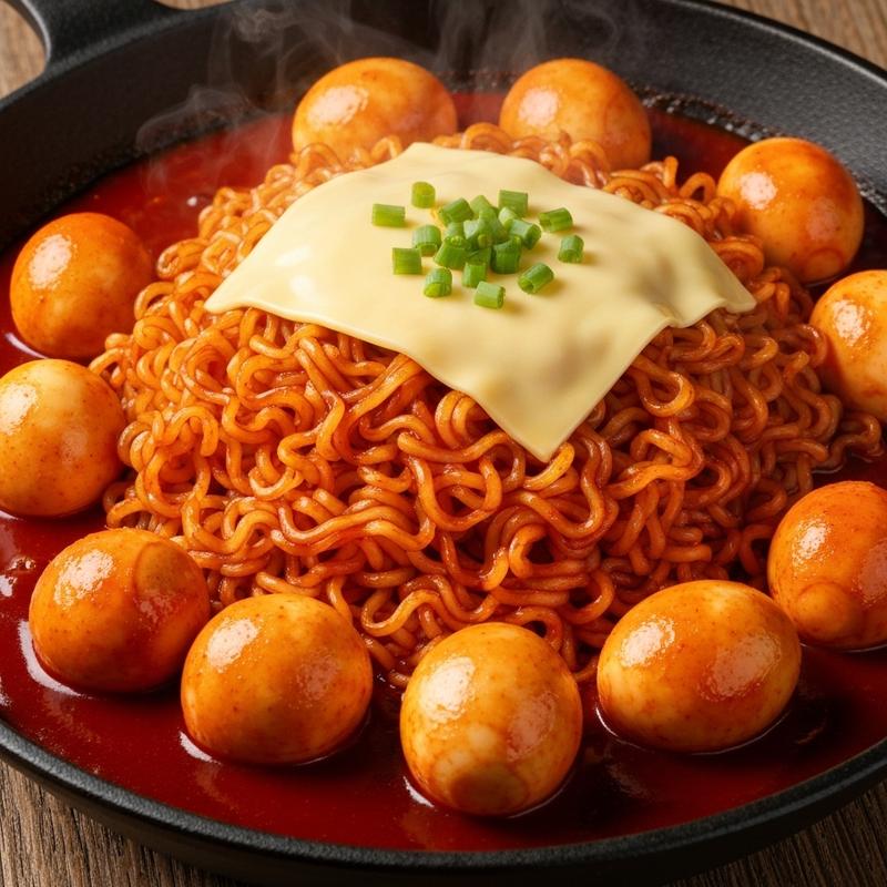 라면사리 계란볶이