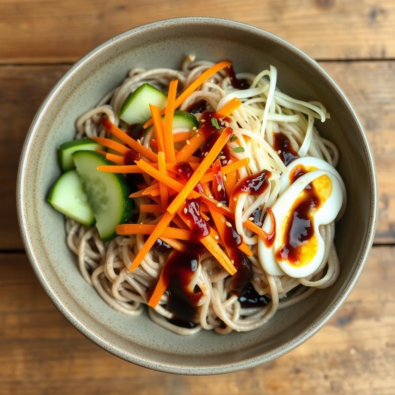메밀 막국수 채소 보울